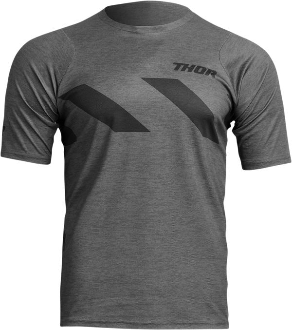 THOR Assist Hazard MX Motorcross Jersey Black/Heather Charcoal 2023 Model