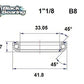 BLACK BEARING HB 30.5X41.8X7.7MM 45 /45 HB-B8