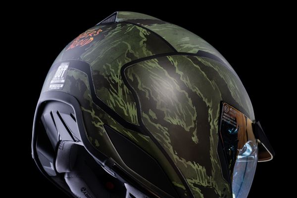 ICON Domain™ Tiger's Blood Motorcycle Helmet Green - 2023 Model