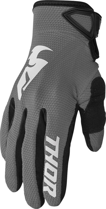 THOR Sector MX Motorcross Gloves Gray 2023 Model