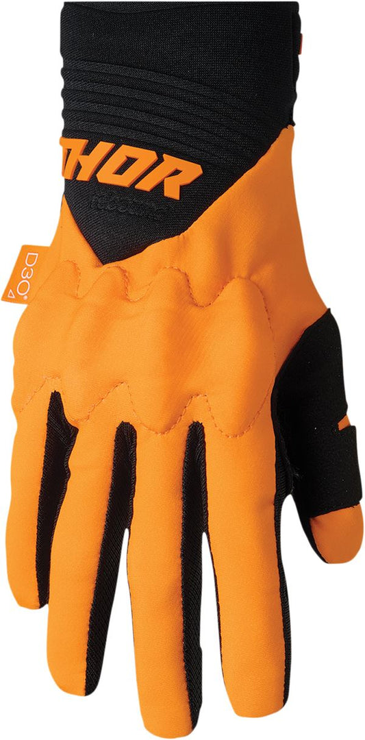 THOR Rebound MX Motorcross Gloves Black/Fluorescent Orange 2023 Model