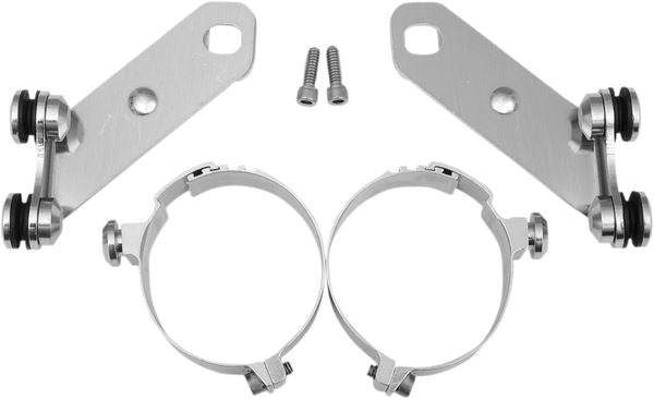 MEMPHIS SHADES Lowers Wind Deflector Mounting Kit Silver Complete MEM9892