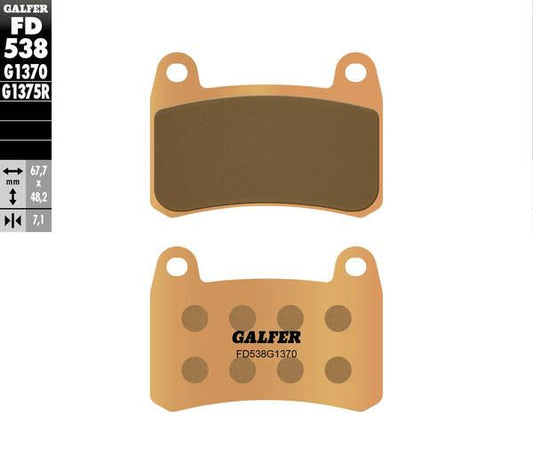 GALFER Brake Pad Sintered Metal FD538G1370