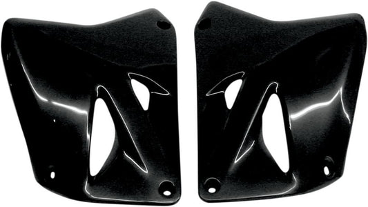 UFO RADIATOR COVERS SUZUKI RM125/250 BLACK SU03987-001