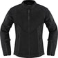 ICON Women's Mesh™ AF Motorcycle Jacket Black/White 2023 Model