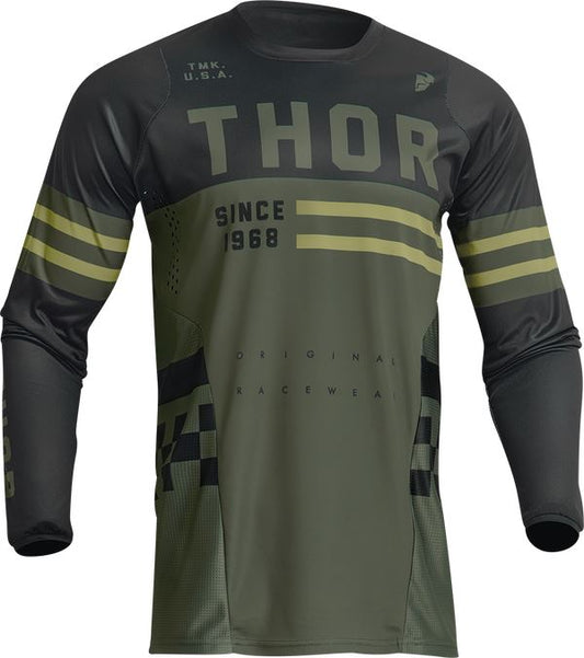 THOR Youth Pulse Combat MX Motorcross Jersey Army 2023 Model