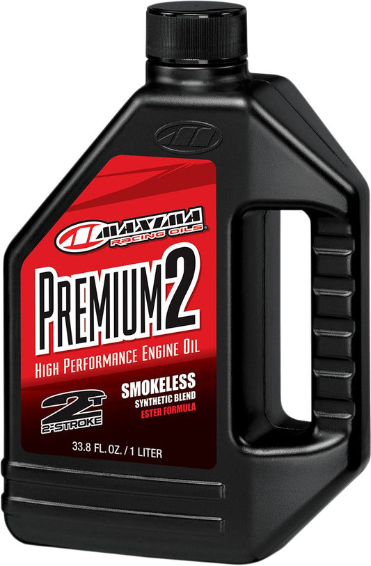 Maxima Engine Oil 2-Stroke 1 Litre 33.8 Fl. Oz. Red