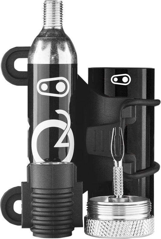 CRANKBROTHERS Cigar Tool Plug Kit with CO2 Inflator Adapter Black/Silver