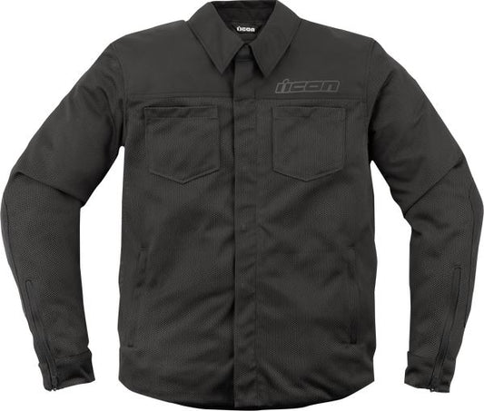 ICON Upstate Mesh CE Jacket Black - 2023 Model