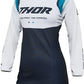 THOR Women's Pulse REV MX Motorcross Jersey White/Midnight 2023 Model