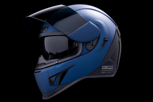 ICON Airform™ Counterstrike MIPS® Motorcycle Helmet Blue - 2023 Model