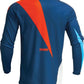 THOR Sector Edge MX Motorcross Jersey Navy/Orange 2023 Model