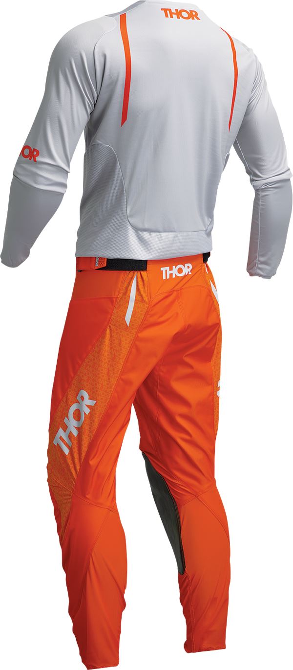 THOR Pulse Mono MX Motorcross Jersey Gray/Orange 2023 Model