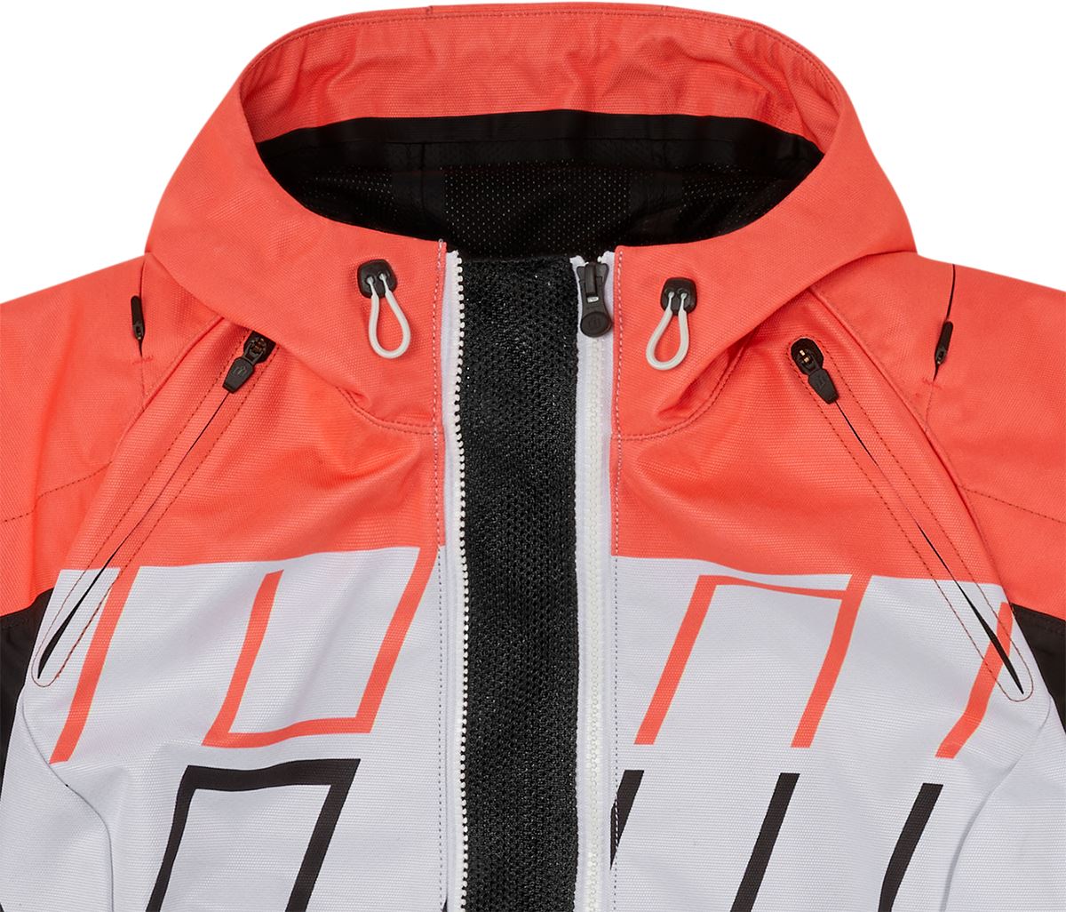 ICON Women's Airform Retro Motorcycle Jacket Orange 2023 Model