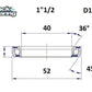 BLACK BEARING HB 40X52X7MM 36 /45 HB-D14