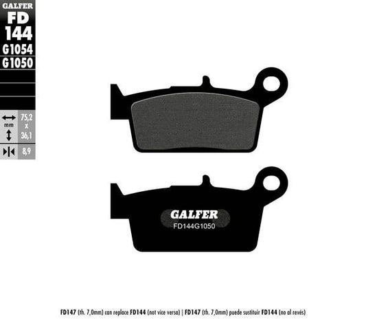 GALFER Brake Pad Street Organic Base FD144G1050