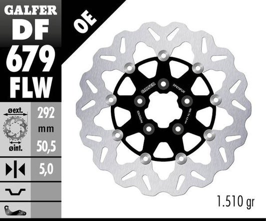 GALFER Brake Rotor Full-Floating Wave® Two Piece (Floating) DF679FLW