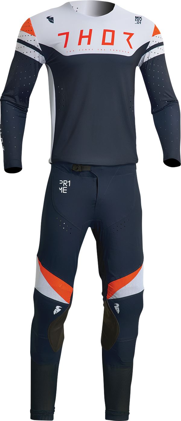 THOR Prime Rival MX Motorcross Jersey Gray/Midnight 2023 Model