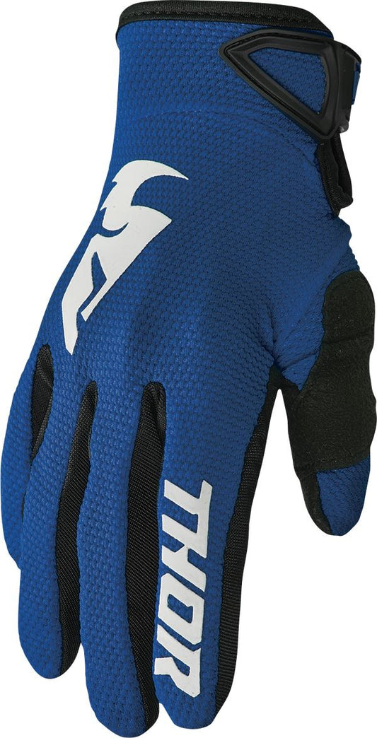 THOR Sector MX Motorcross Gloves Navy/White 2023 Model