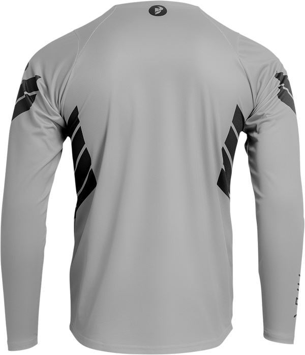 THOR Assist Sting MX Motorcross Long-Sleeve Jersey Black/Gray 2023 Model