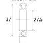 BLACK BEARING Bearing B3 27.5X37X7MM UB-275377-B3
