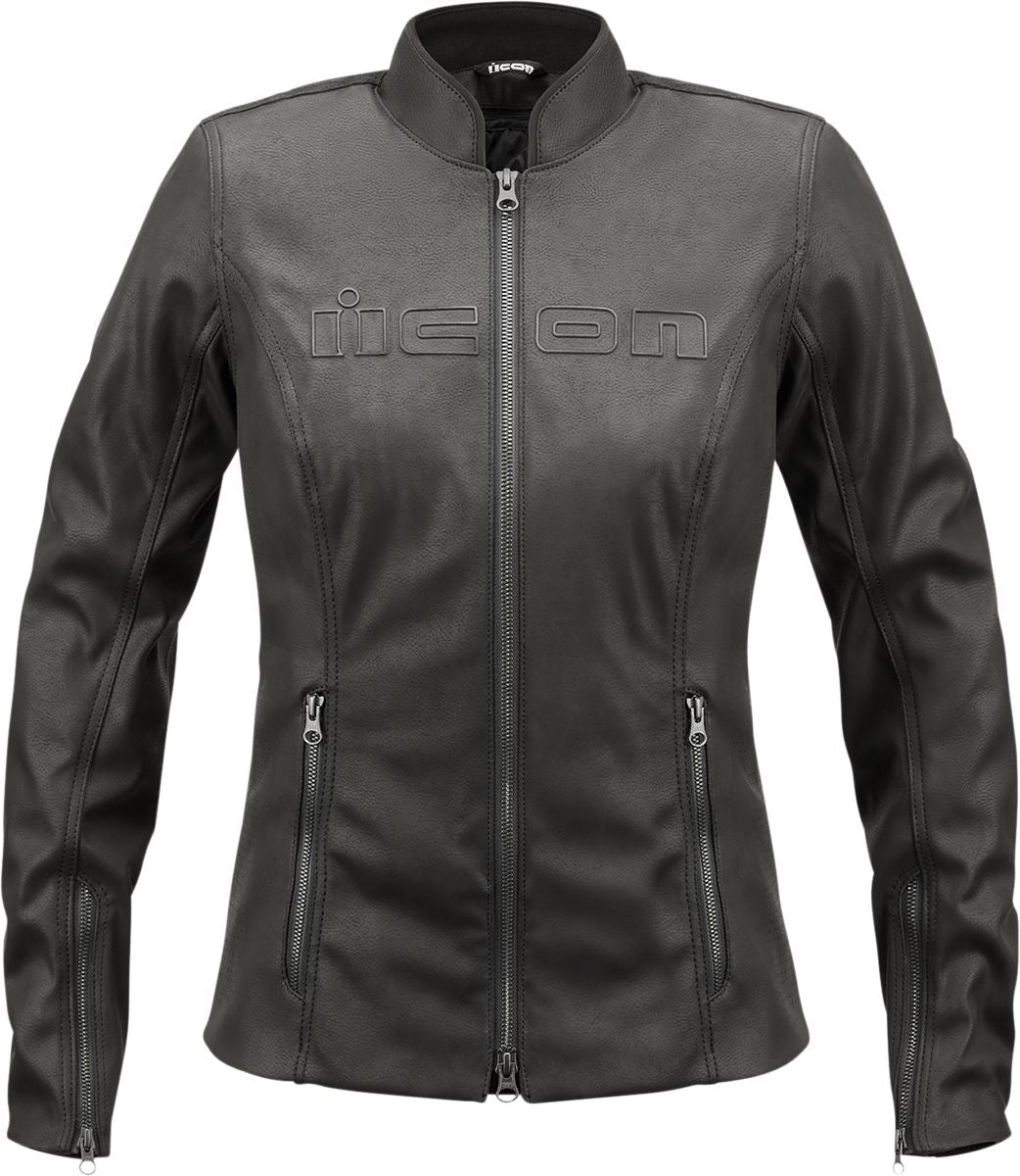 ICON Women's Tuscadero2™ Motorcycle Jacket Black 2023 Model