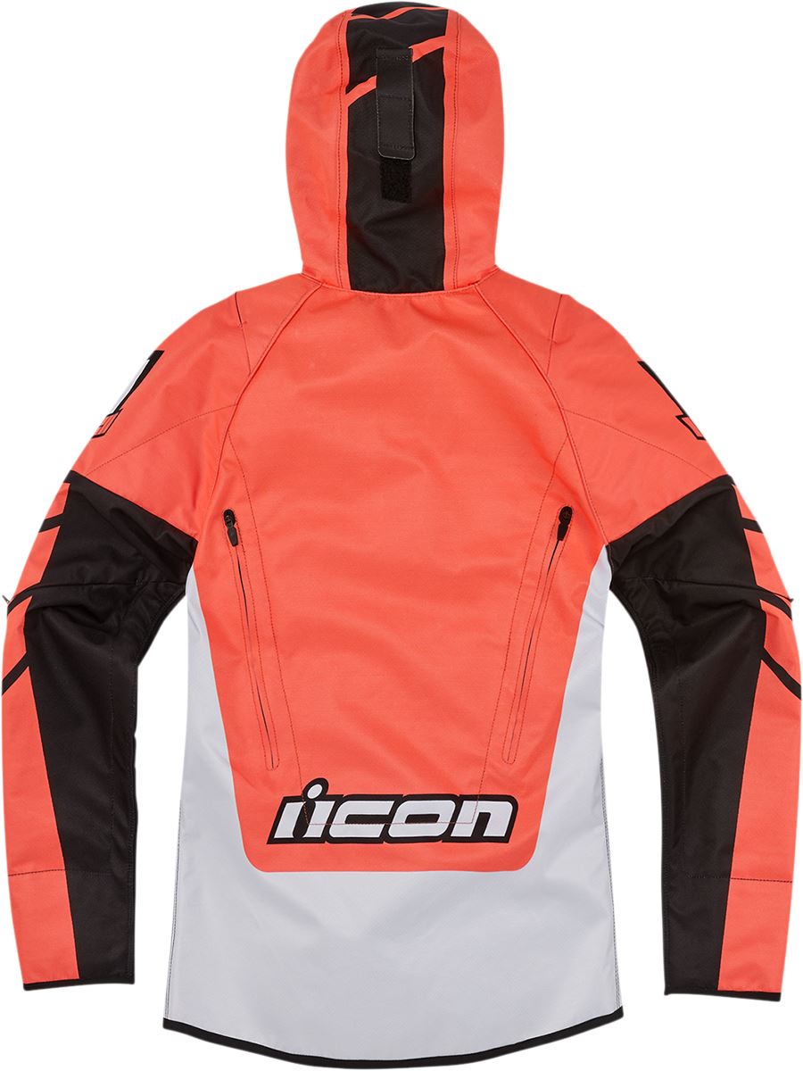 ICON Women's Airform Retro Motorcycle Jacket Orange 2023 Model