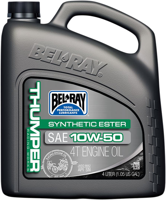 BEL-RAY Thumper® Racing Synthetic Ester 4T Engine Oil 10W-50 4L 99550-B4LW