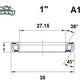 BLACK BEARING HB 27.15X38X6.5MM 36 /45 HB-A1