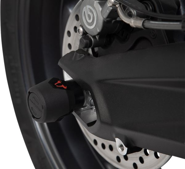 SW MOTECH Rear Axle Slider Set Black Bmw S1000 R F750 Gs F850 Gs / Adv F900 R / Xr STP.07.176.10901/B