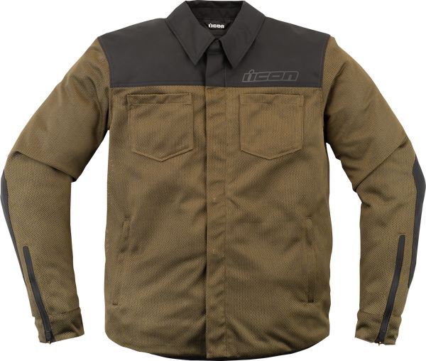 ICON Upstate Mesh CE Jacket Green - 2023 Model