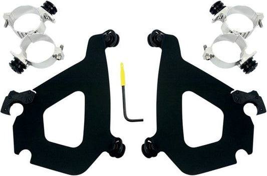 MEMPHIS SHADES Bullet Fairing Mounting Kit Black Complete MEB1982