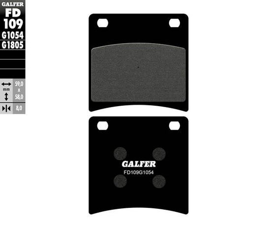 GALFER Brake Pad Street Semi-Sintered Metal FD109G1054