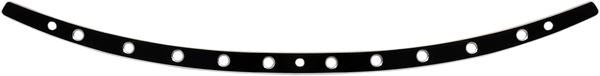 MEMPHIS SHADES Windshield Trim Black Holes MEB0976