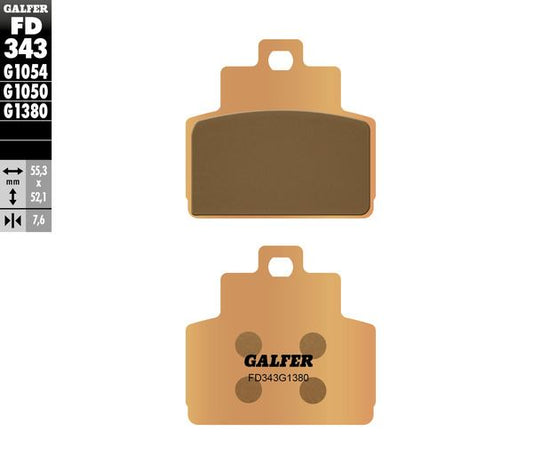 GALFER Brake Pad Street Sintered Metal FD343G1380