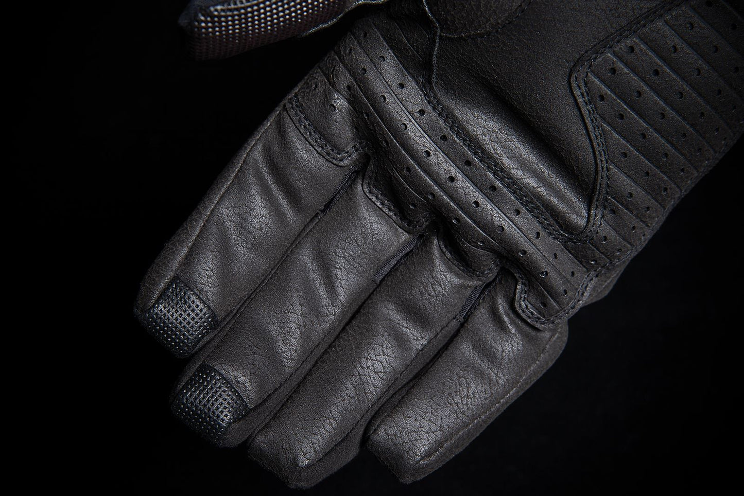 ICON Stormhawk CE Motorcycle Gloves Black/Gray 2023 Model