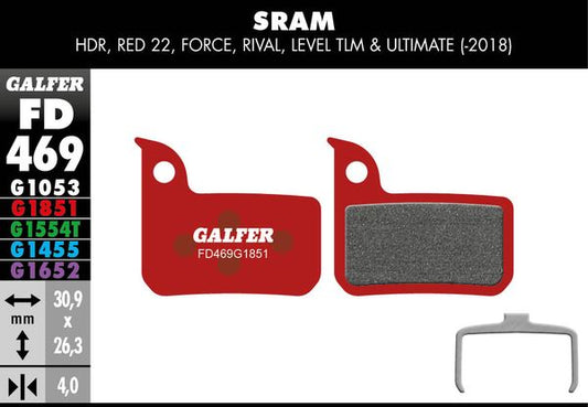 GALFER Brake Pad Bicycle FD469G1851