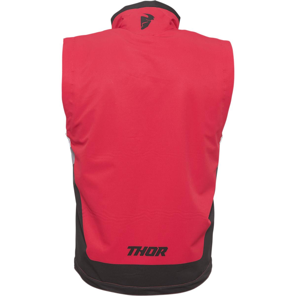 THOR MX Motorcross Warmup Vest Red 2023 Model