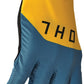 THOR Agile Rival MX Motorcross Gloves Yellow/Teal/Black 2023 Model