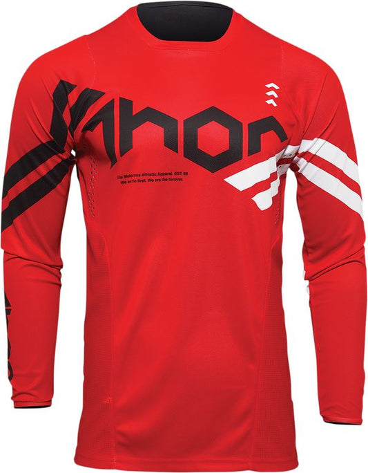 THOR Pulse Cube MX Motorcross Jersey Red/White 2023 Model