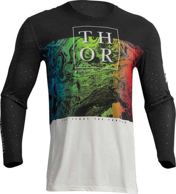 THOR Prime Melter MX Motorcross Jersey Black/White 2023 Model