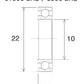 BLACK BEARING Bearing B3 10X22X6MM UB-6900-B3