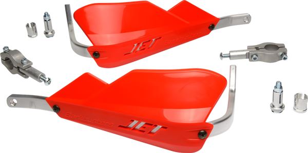 BARKBUSTERS JET Handguards for Straight Handlebar 22MM Red JET-001-00-RD