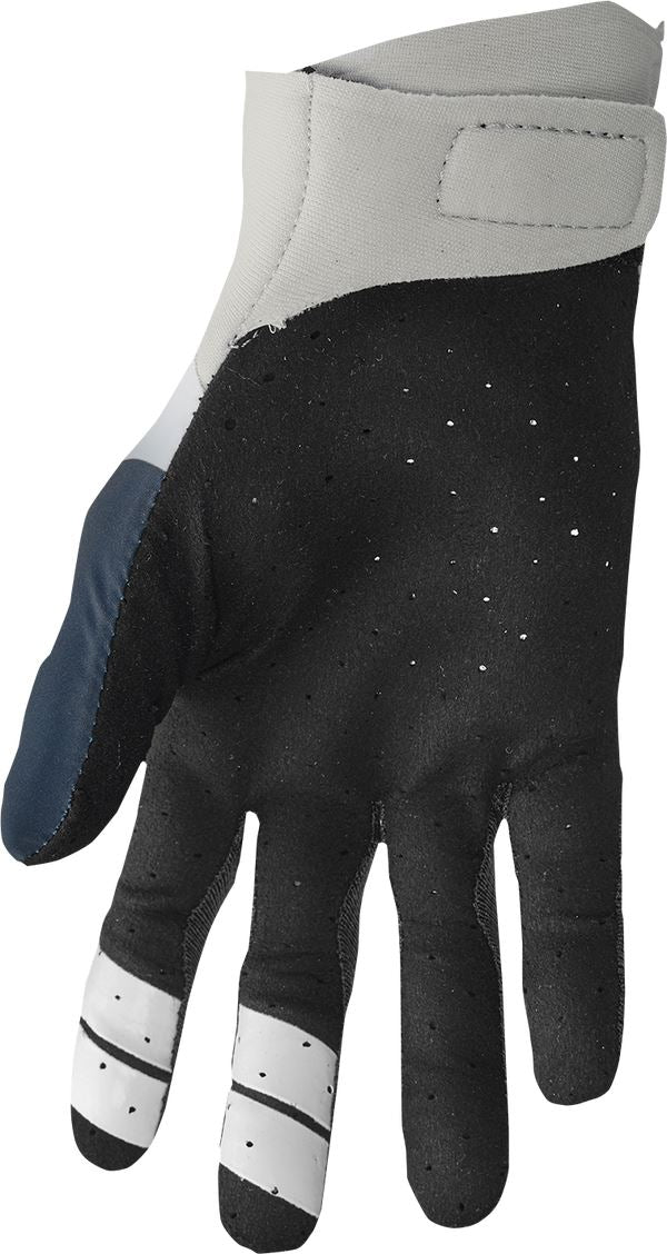 THOR Agile Rival MX Motorcross Gloves Midnight Blue/Light Gray/Black 2023 Model