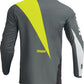 THOR Sector Edge MX Motorcross Jersey Gray/Acid 2023 Model