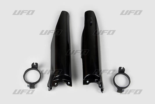 UFO FORK SLIDER PROTECTORS KAWASAKI KX125/250/KFX250 BLACK KA03760001