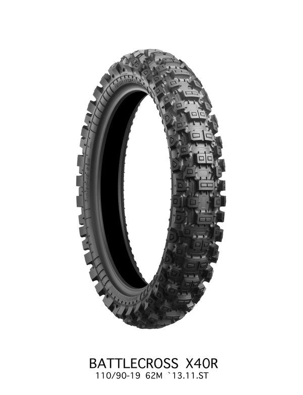 BRIDGESTONE Battlecross X40 HARD 110/90-19 62M TT NHS Tyre