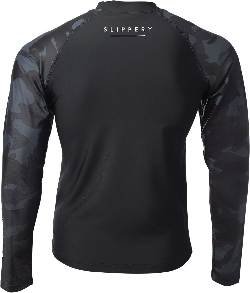 SLIPPERY Watersports Rashguard Underwear LS Black/CAMO