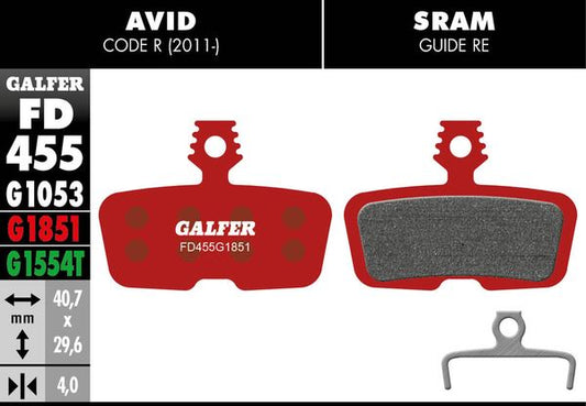 GALFER Brake Pad Bicycle FD455G1851