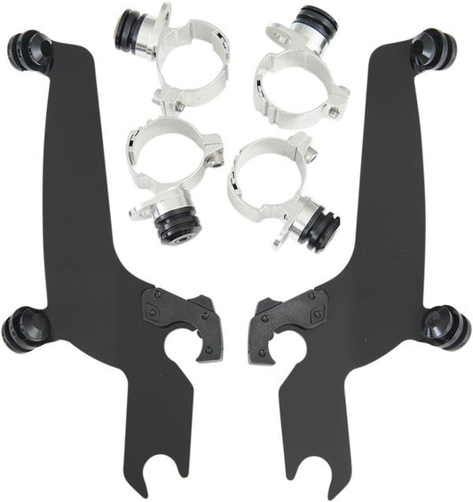 MEMPHIS SHADES Windshield Mounting Kit Black Complete MEB8934